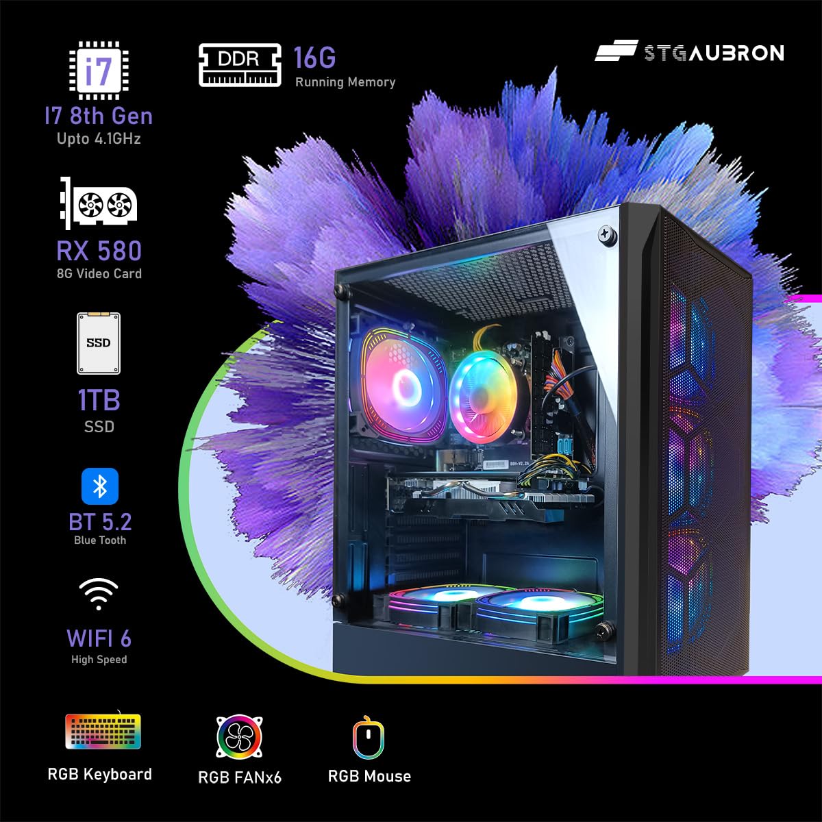 Amazon.com: STGAubron Gaming PC Desktop Computer, Intel Core